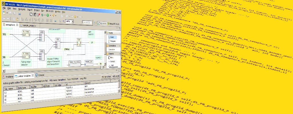 IEC 61131-3 to C translation